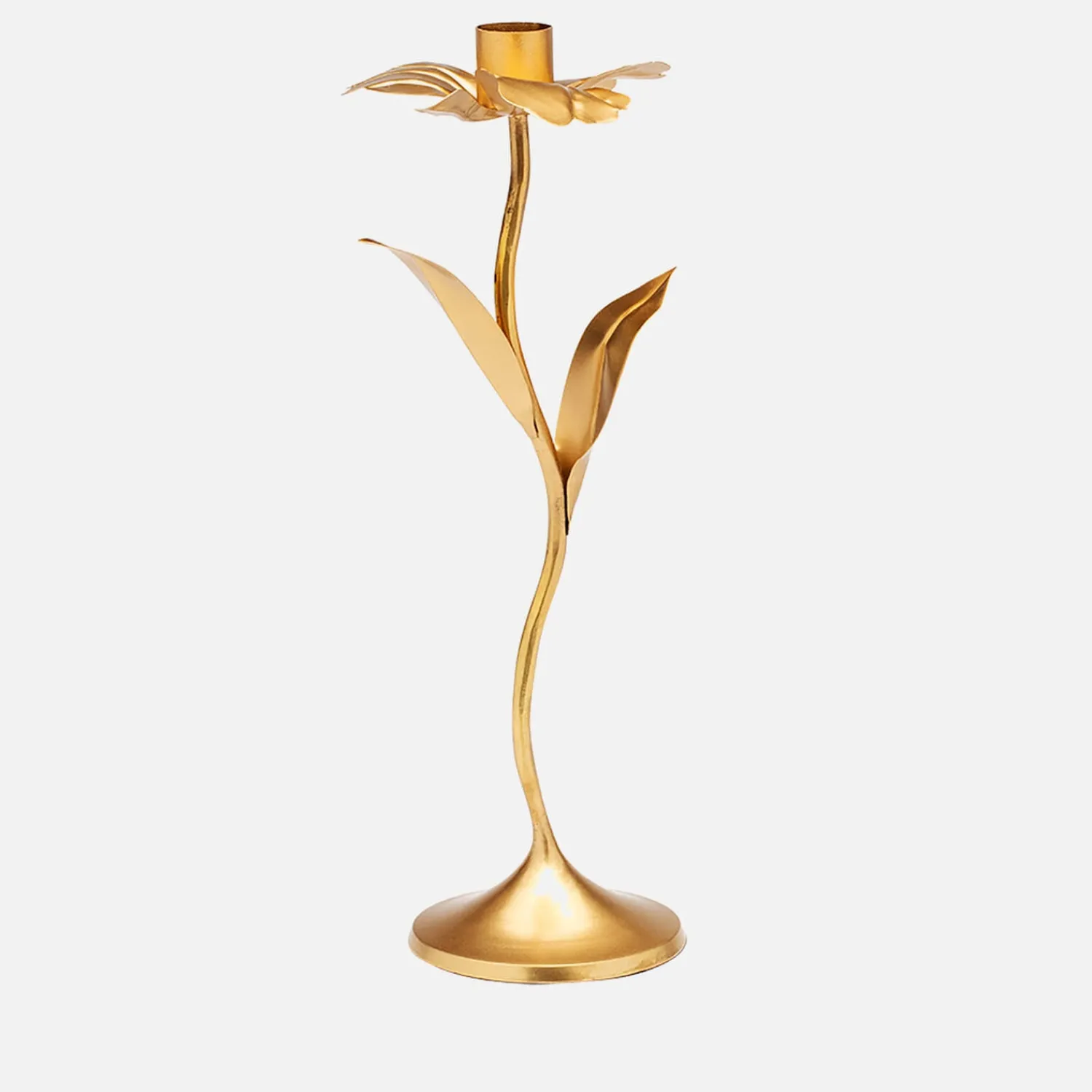 Home Accessories*anna + nina Brass Forest Flower Candle Holder