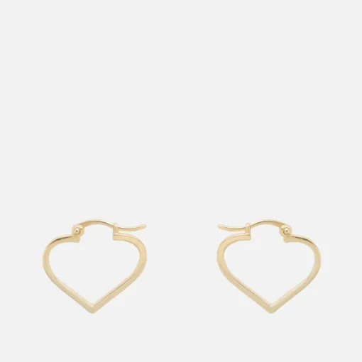 Earrings*anna + nina Funky Love 14-Karat Gold-Plated Small Hoop Earrings