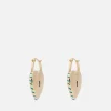 Earrings*anna + nina Padlock Of Love Gold-Plated Hoop Earrings