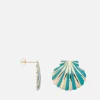 Earrings*anna + nina Single Venus Shell Enamel Stud Earring