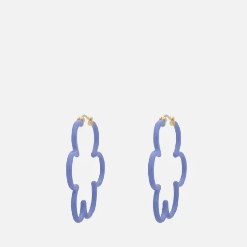 Earrings*anna + nina Wavy Enamel Hoop Earrings
