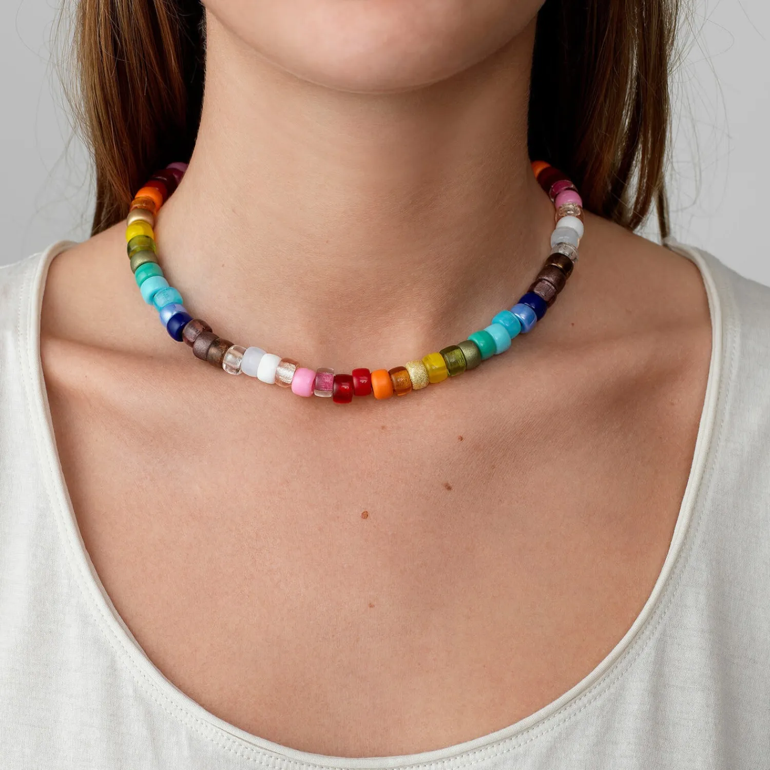 Necklaces*Anni Lu Women's Big Nuanua Necklace - Rainbow