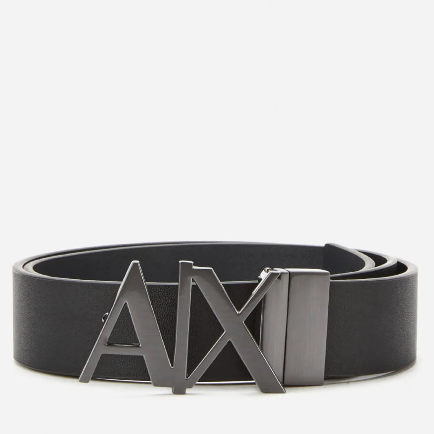 Belts*Armani Exchange Men's Ax Buckle Belt - Black Phantom