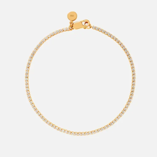 Bracelets & Bangles*Astrid & Miyu Women's Tennis Bracelet - Gold