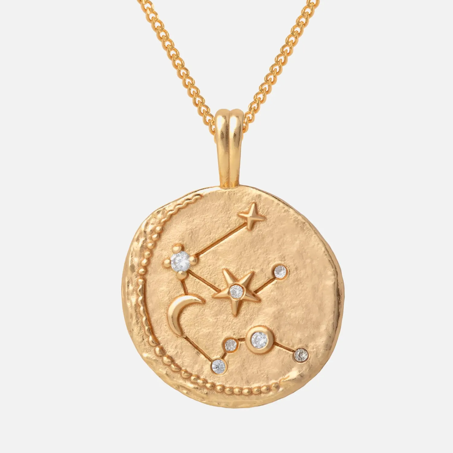 Necklaces*Astrid & Miyu Women's Zodiac Aquarius Pendant Necklace - Gold