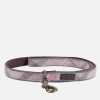 Home Accessories*Barbour Dogs Reflective Tartan Lead - Taupe/Pink Tartan