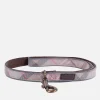 Home Accessories*Barbour Reflective Tartan Dog Collar - Taupe/Pink Tartan