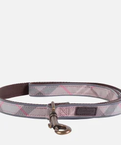 Home Accessories*Barbour Reflective Tartan Dog Collar - Taupe/Pink Tartan