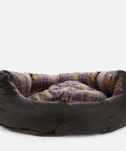 Home Accessories*Barbour Wax/Cotton Dog Bed - Classic/Olive