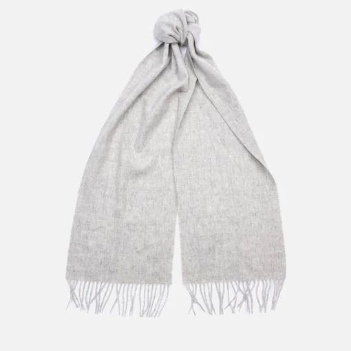 Hats Scarves & Gloves*Barbour Women's Lambswool Woven Scarf - Light Grey