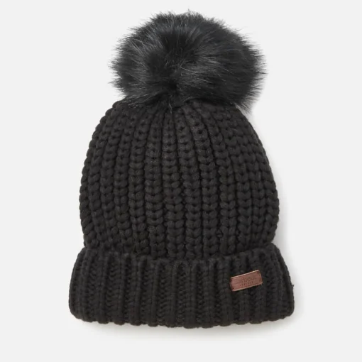 Hats Scarves & Gloves*Barbour Women's Saltburn Beanie - Black