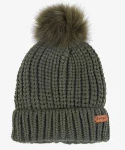 Hats Scarves & Gloves*Barbour Women's Saltburn Beanie - Olive