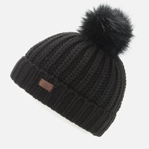Hats Scarves & Gloves*Barbour Women's Saltburn Beanie - Black