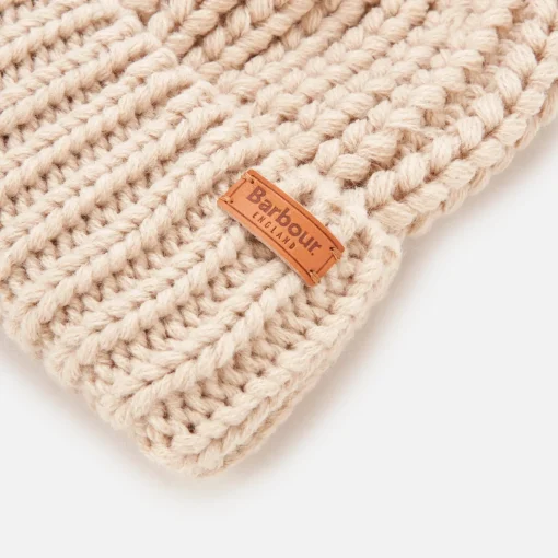 Hats Scarves & Gloves*Barbour Women's Saltburn Beanie And Scarf Set - Pearl