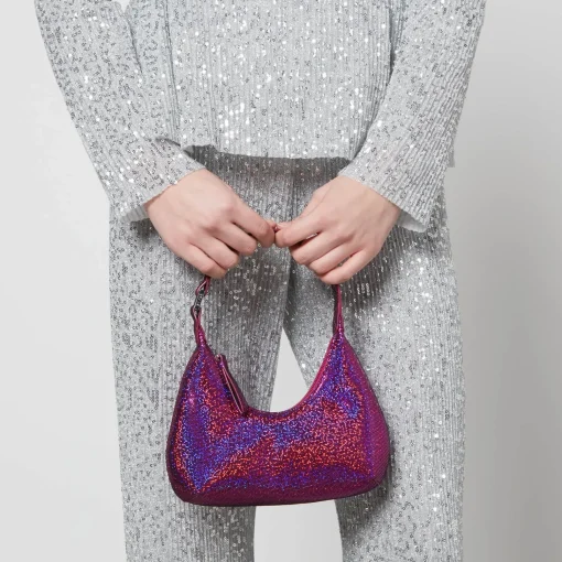 Shoulder Bags*BY FAR Baby Amber Metallic Leather Bag