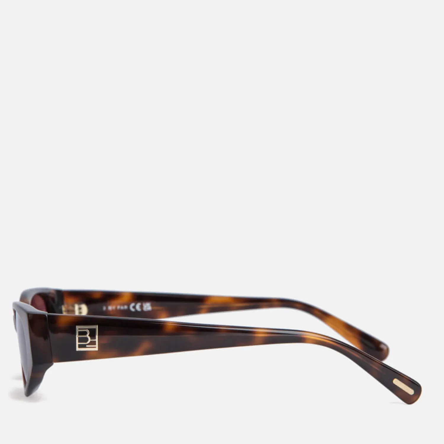 Sunglasses*BY FAR Rodeo Havana Tortoiseshell Acetate Sunglasses