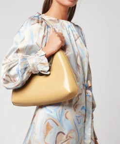 Shoulder Bags*BY FAR Women's Amber Semi Patent Shoulder Bag - Cream