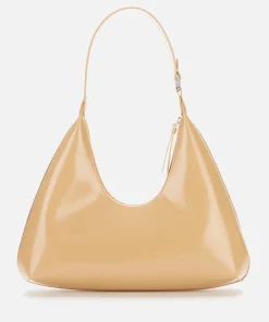 Shoulder Bags*BY FAR Women's Amber Semi Patent Shoulder Bag - Cream