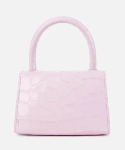 Shoulder Bags*BY FAR Women's Mini Croco Top Handle Bag - Pink
