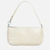 Shoulder Bags*BY FAR Women's Rachel Croco Embossed Leather Bag - Cream