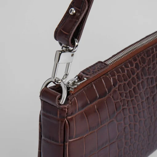 Shoulder Bags*BY FAR Women's Rachel Croco Bag - Nutella