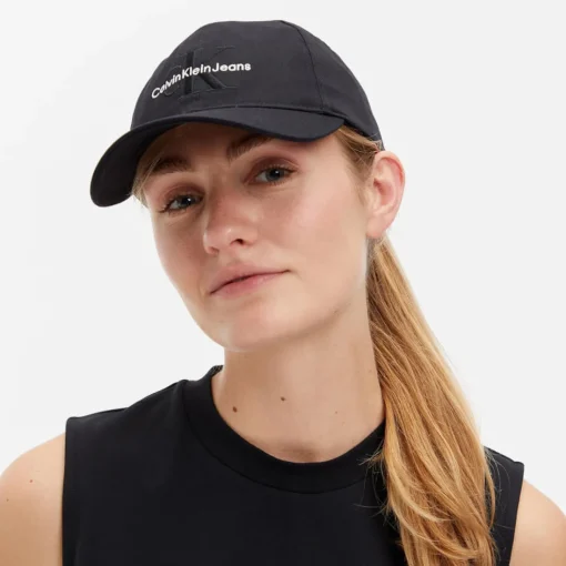 Hats Scarves & Gloves*Calvin Klein Jeans Logo-Embroidered Cotton-Twill Baseball Cap