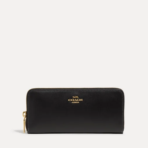 Purses And Cardholders*Coach Box Program Logo-Detailed Leather Wallet