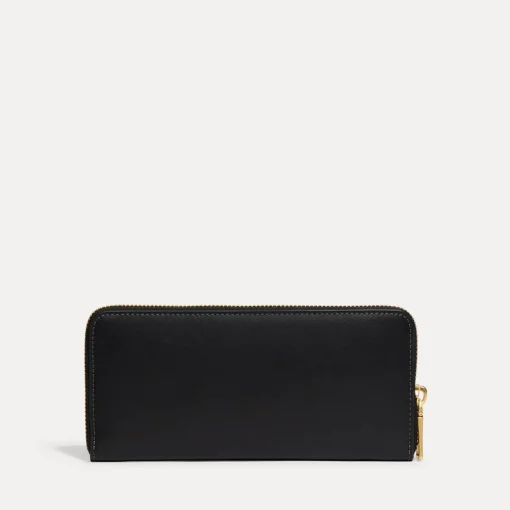 Purses And Cardholders*Coach Box Program Logo-Detailed Leather Wallet