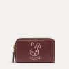 Purses And Cardholders*Coach Bunny Graphic Signature Coated Canvas And Leather Wallet