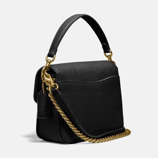 Crossbody Bags*Coach Cassie Polished Pebbled Leather Crossbody 19 - Black