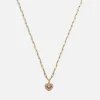 Jewellery Sets*Coach Charming Crystals Gold-Plated Necklace