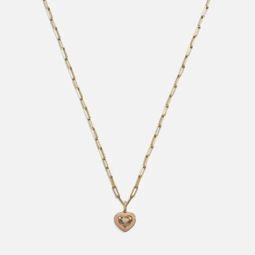 Jewellery Sets*Coach Charming Crystals Gold-Plated Necklace