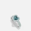 Jewellery Sets*Coach Charming Crystals Silver-Plated Ring