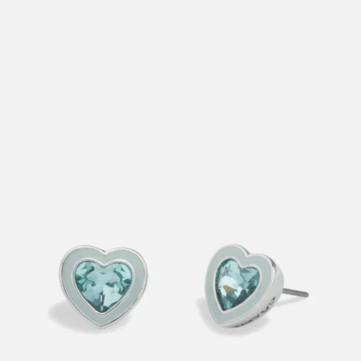 Jewellery Sets*Coach Charming Crystals Silver-Plated Earrings