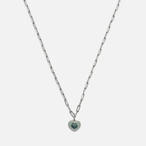 Necklaces*Coach Charming Crystals Silver-Plated Necklace