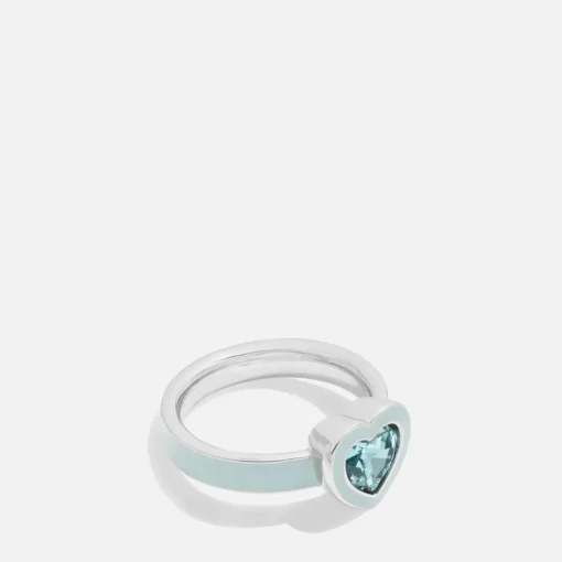 Jewellery Sets*Coach Charming Crystals Silver-Plated Ring