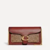Clutch Bags*Coach Coated Canvas Signature Tabby Chain Clutch Bag