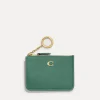 Purses And Cardholders*Coach Crossgrain Mini Pebbled Leather Id Wallet