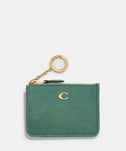 Purses And Cardholders*Coach Crossgrain Mini Pebbled Leather Id Wallet