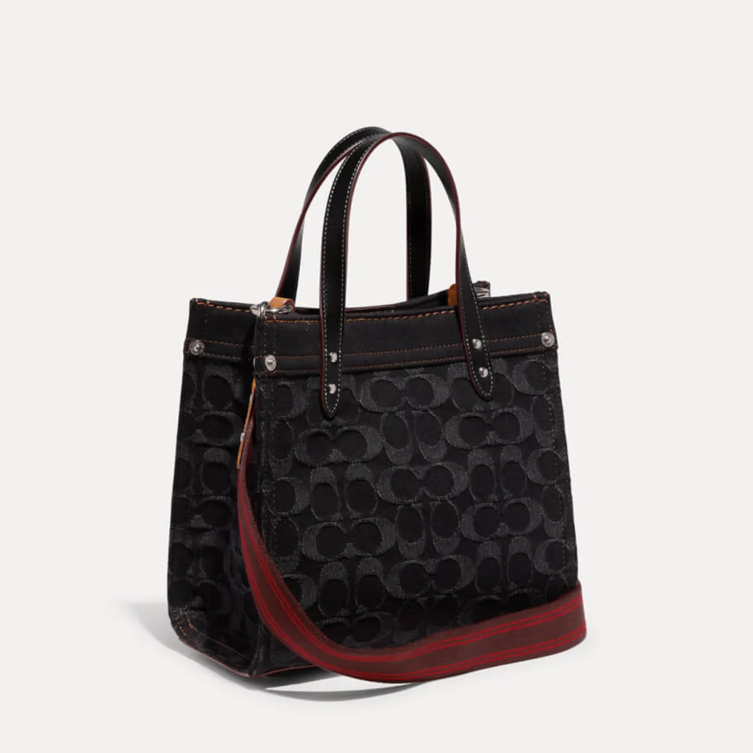 Tote Bags*Coach Field Tote 22 Leather And Jacquard-Blend Bag