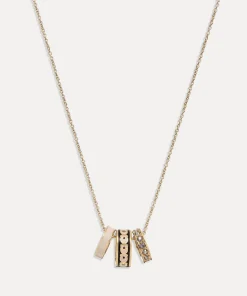 Necklaces*Coach Gold-Platedenamel And Crystal Necklace