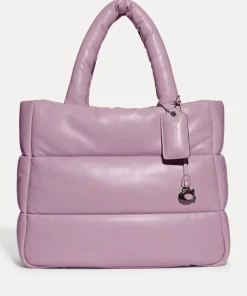 Tote Bags*Coach Leather Quilted Pillow Tote Bag