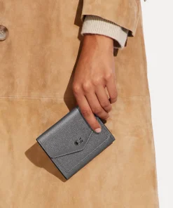 Purses And Cardholders*Coach Metallic Wyn Small Leather Wallet