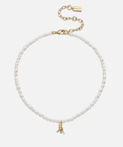 Necklaces*Coach Pearl Charms Gold-Plated Necklace
