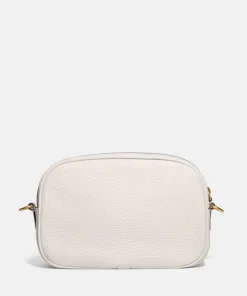 Crossbody Bags*Coach Pebbled Leather Camera Bag Chalk