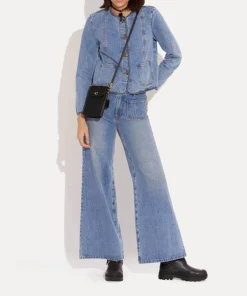 Tech Accessories*Coach Polished C Phone Leather Crossbody Bag