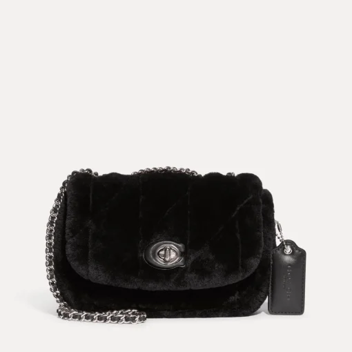 Shoulder Bags*Coach Quilted Shearling Pillow Madison 18 Shoulder Bag