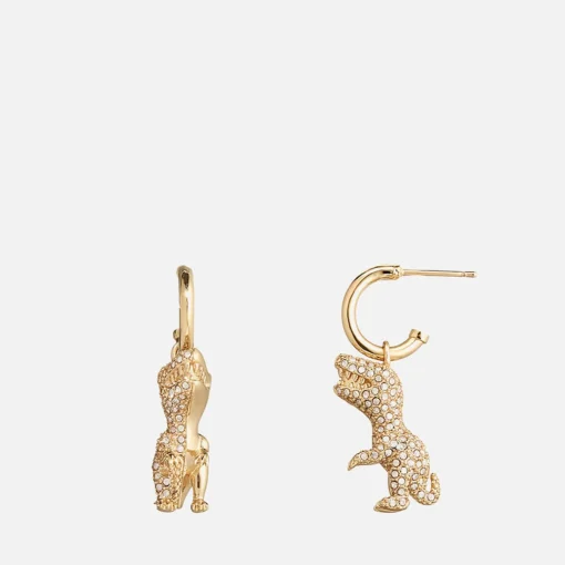 Jewellery Sets*Coach Rexy Crystal And Gold-Tone Earrings