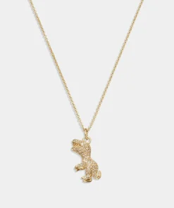 Jewellery Sets*Coach Rexy Pendant Crystal And Gold-Tone Necklace
