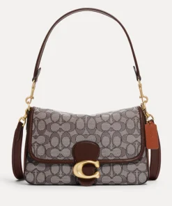 Shoulder Bags*Coach Signature Soft Tabby Jacquard Shoulder Bag